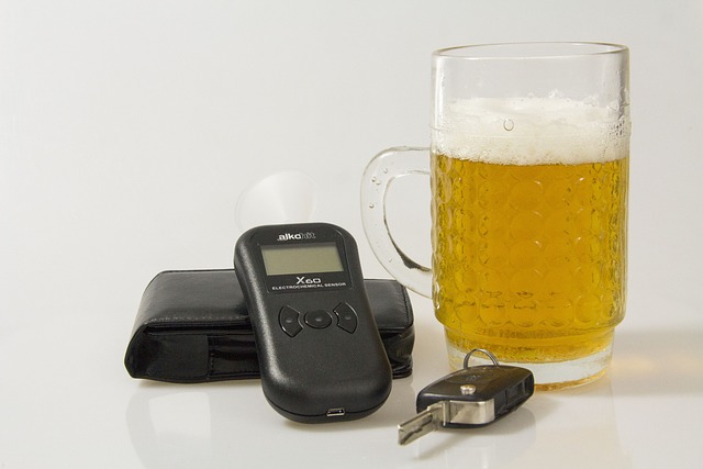breathalyzer, beer, car keys